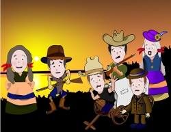 Desenho Bonecos Festa Junina